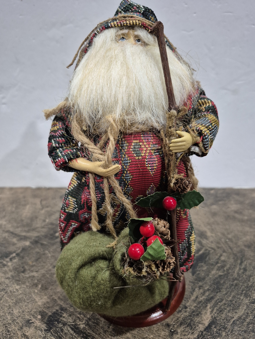Vintage Old World Father Christmas- Classic Festive Decor